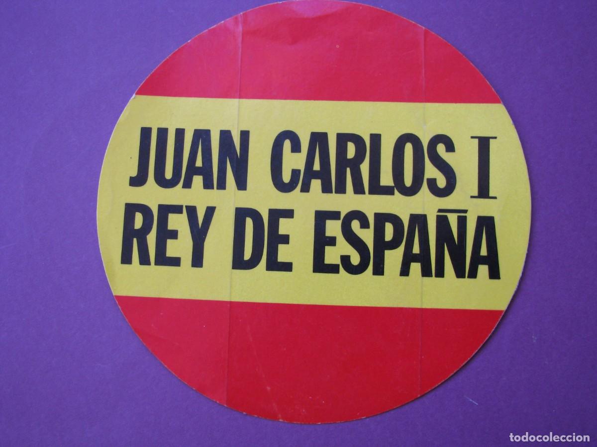 Pegatinas de colecci&oacute;n: PEGATINA JUAN CARLOS I, REY DE ESPA&Ntilde;A. 11,5 CM