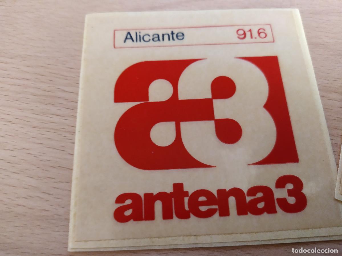 Pegatinas de colecci&oacute;n: 003710MER-Pegatina antena 3 alicante a&ntilde;os 80