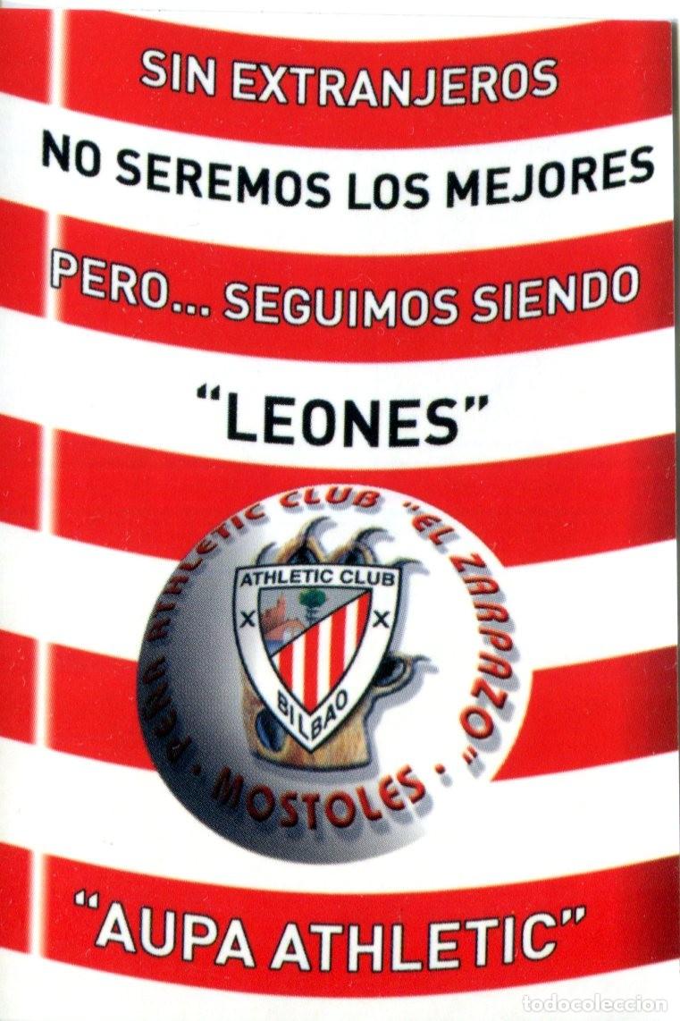 Autocolantes de cole&ccedil;&atilde;o: PEGATINA DE FUTBOL ATHLETIC CLUB DE BILBAO PE&Ntilde;A EL ZARPAZO DE MOSTOLES