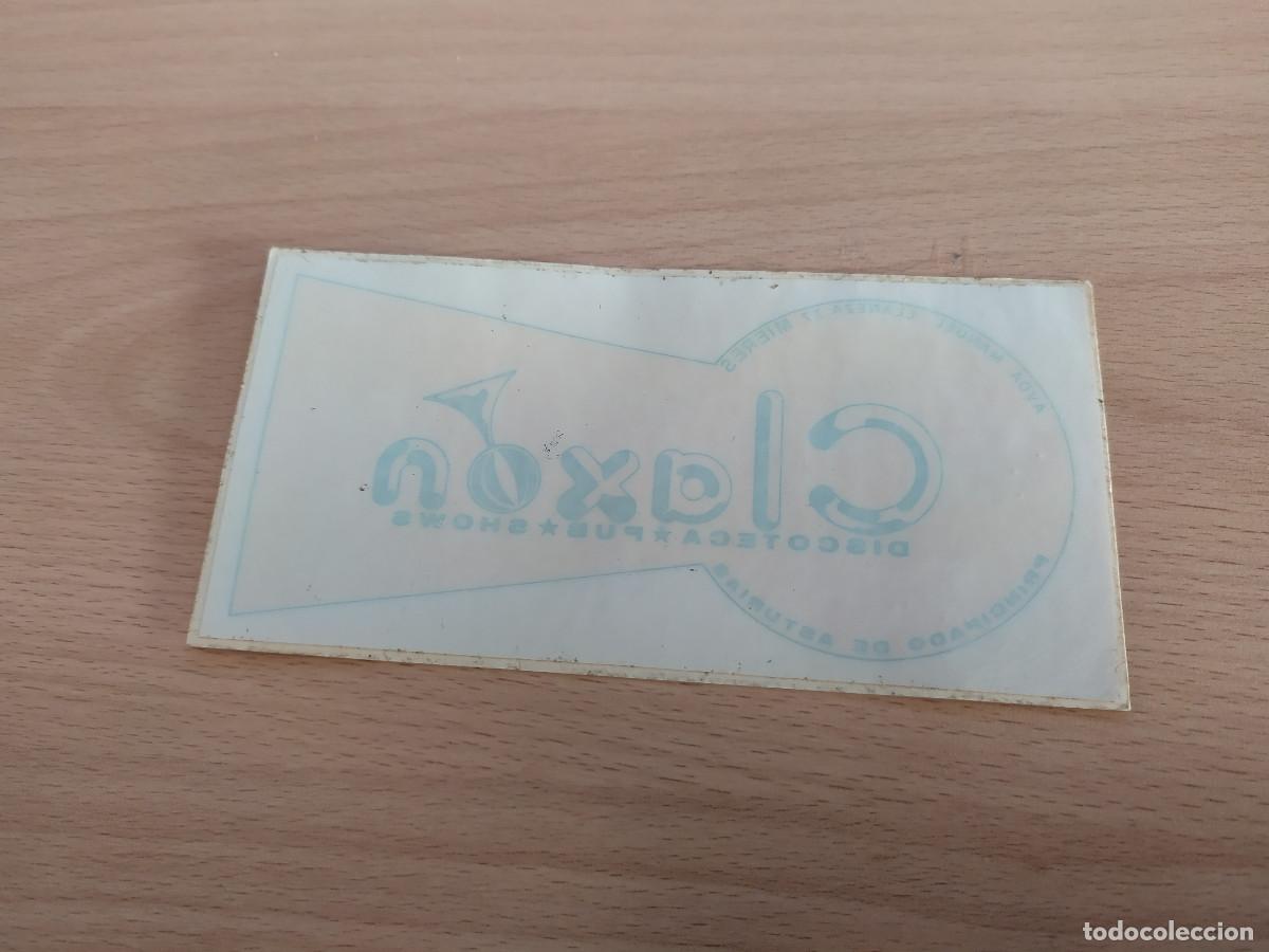 Pegatinas de colecci&oacute;n: 003742MER-pegatina discoteca claxon a&ntilde;os 80