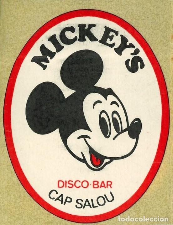 Pegatinas de colecci&oacute;n: PEGATINA - ADHESIVO - DISCO - PUB - DISCO BAR CAP SALOU - MICKEY'S