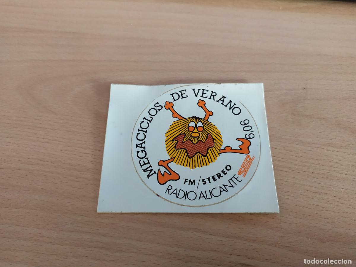 Pegatinas de colecci&oacute;n: 003743MER-pegatina radio alicante- megaciclos de verano a&ntilde;os 80