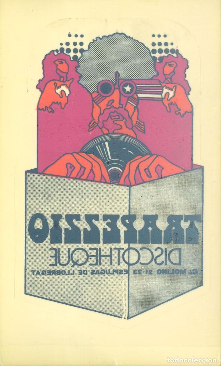 Pegatinas de colecci&oacute;n: PEGATINA - ADHESIVO - DISCO - PUB - DISCOTHEQUE TRAPEZZIO - ESPLUGAS DE LLOBREGAT (BARCELONA)