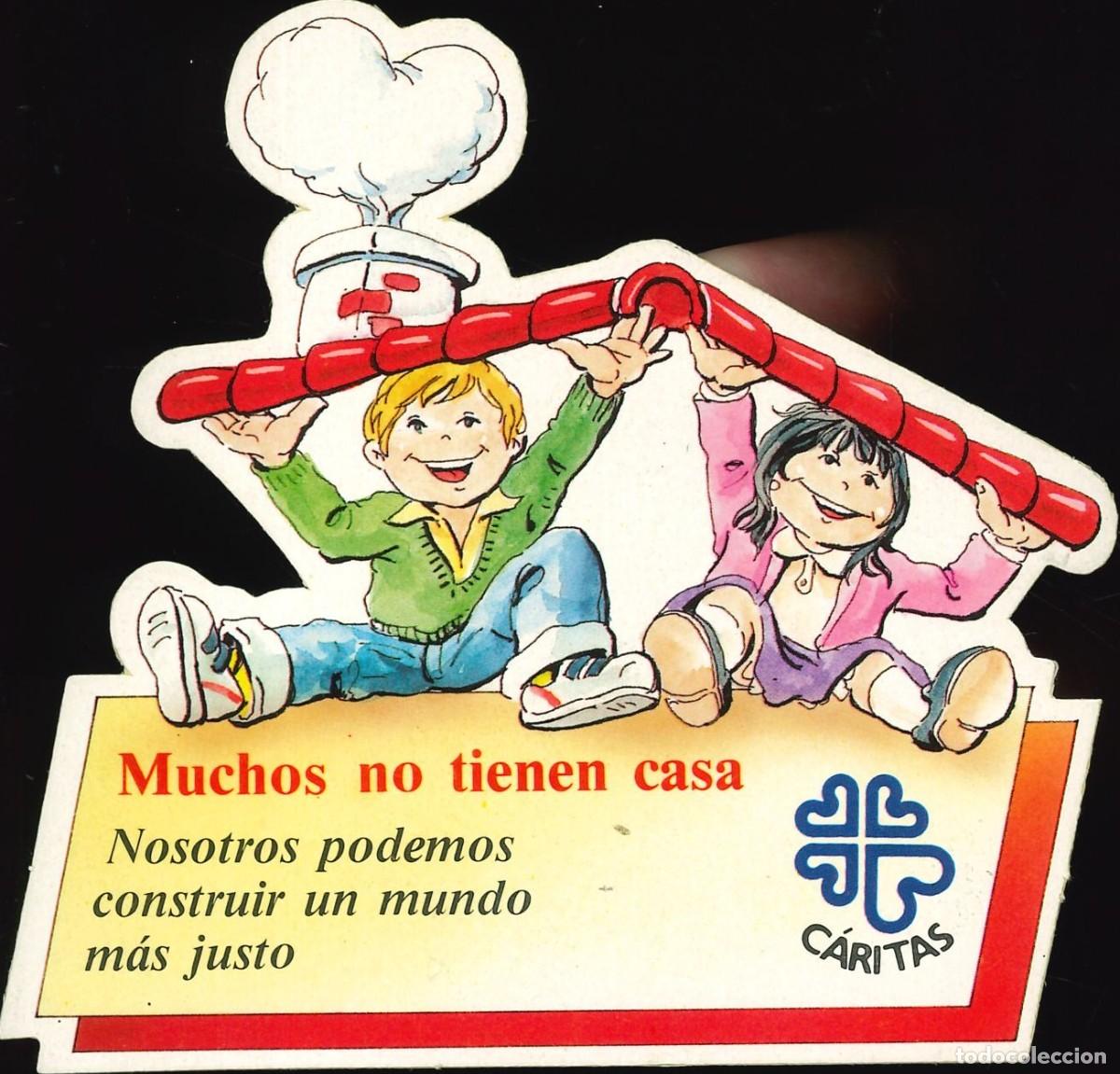 Pegatinas de colecci&oacute;n: PEGATINA - ADHESIVO - CARITAS - MUCHOS NO TIENEN CASA