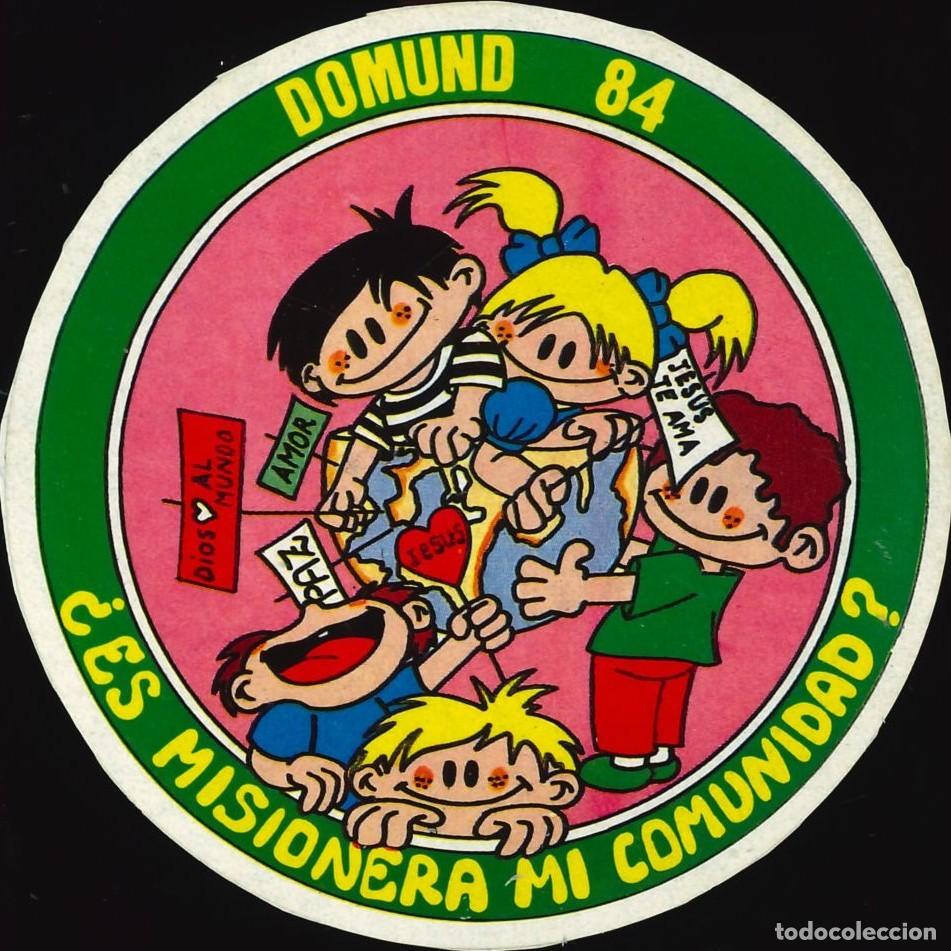 Pegatinas de colecci&oacute;n: PEGATINA - ADHESIVO - DOMUND - 1984 - ES MISIONERA MI COMUNIDAD