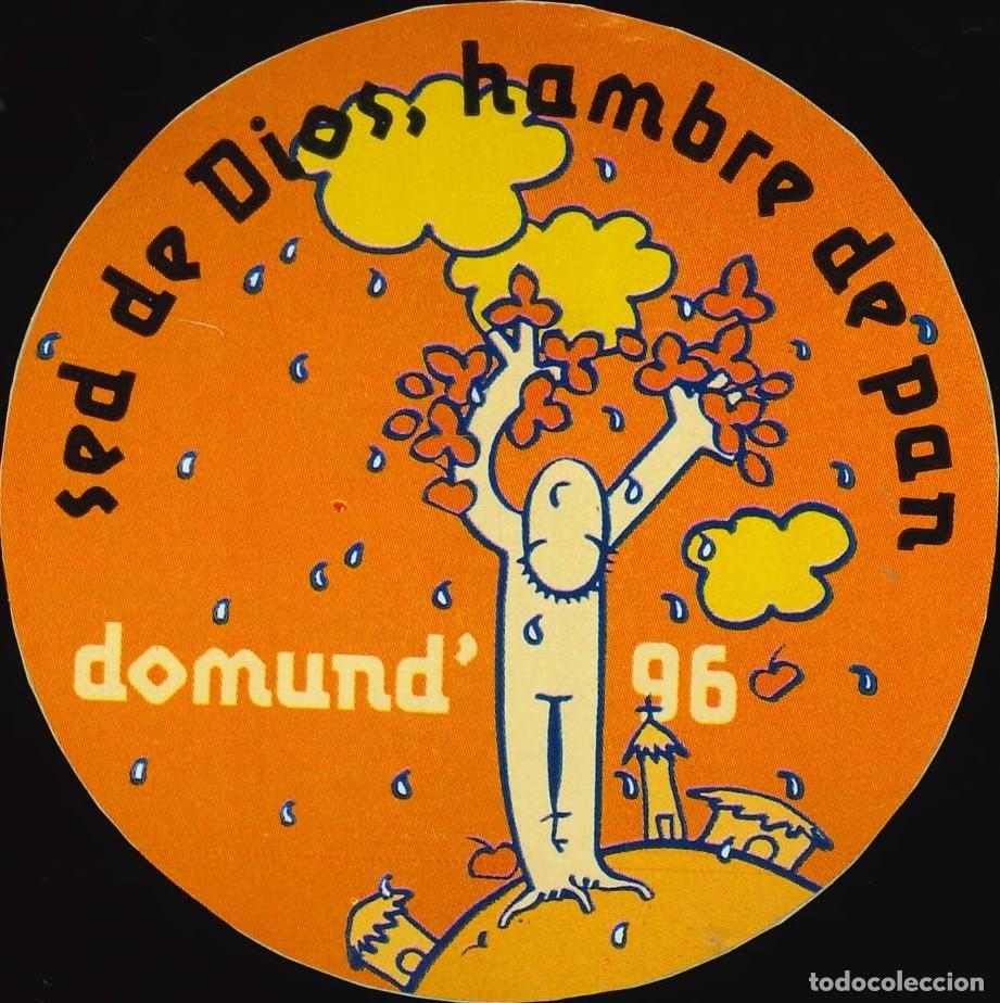 Pegatinas de colecci&oacute;n: PEGATINA - ADHESIVO - DOMUND - 1996 - SED DE DIOS, HAMBRE DE PAN