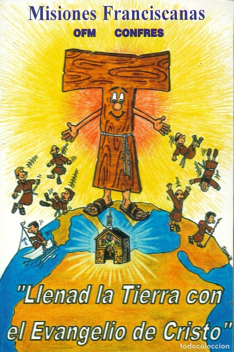 Autocolantes de cole&ccedil;&atilde;o: PEGATINA - ADHESIVO - DOMUND - MISIONES FRANCISCANAS - LLENAD LA TIERRA CON EL EVANGELIO DE CRISTO