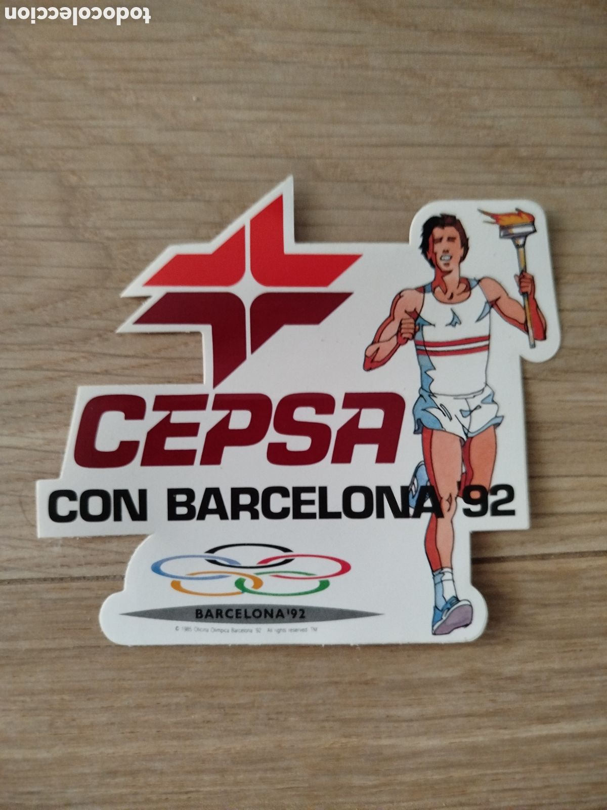 Pegatinas de colecci&oacute;n: Pegatina Cepsa juegos ol&iacute;mpicos 92