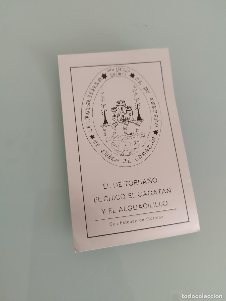 Pegatinas de colecci&oacute;n: Antigua &rdquo;El de Torra&ntilde;o&rdquo;, El chico el cagatan. San Esteban de Gormaz (Soria). Transparente fluorescen