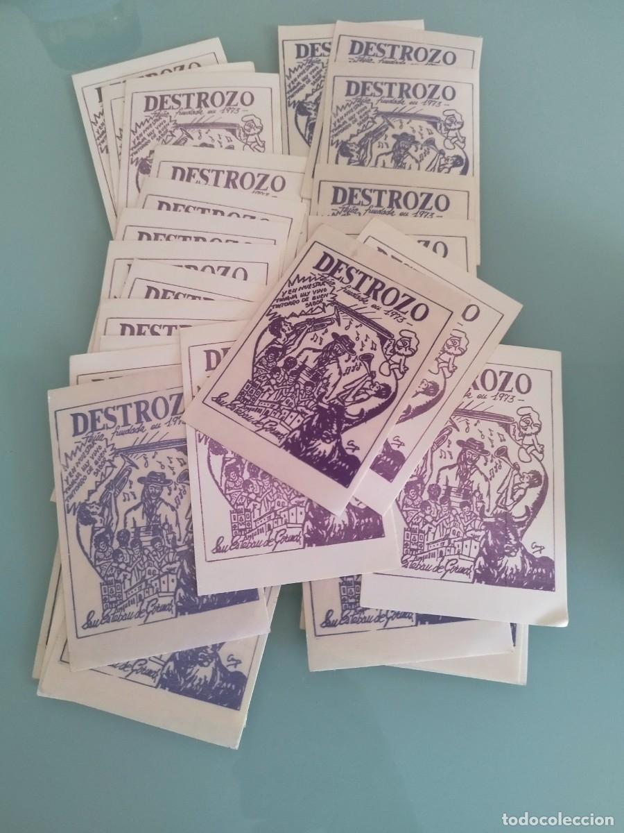 Pegatinas de colecci&oacute;n: 30 pegatinas de la pe&ntilde;a &rdquo;Destrozo&rdquo;, fundada en 1973 en San Esteban de Gormaz (Soria) a&ntilde;os 70.