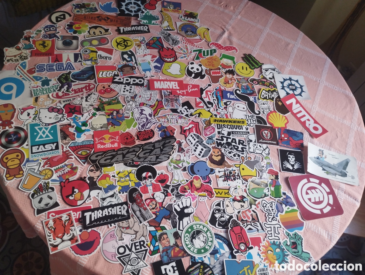 Pegatinas de colecci&oacute;n: Precioso lote de 180 pegatinas todas nuevas s&iacute;n pegar