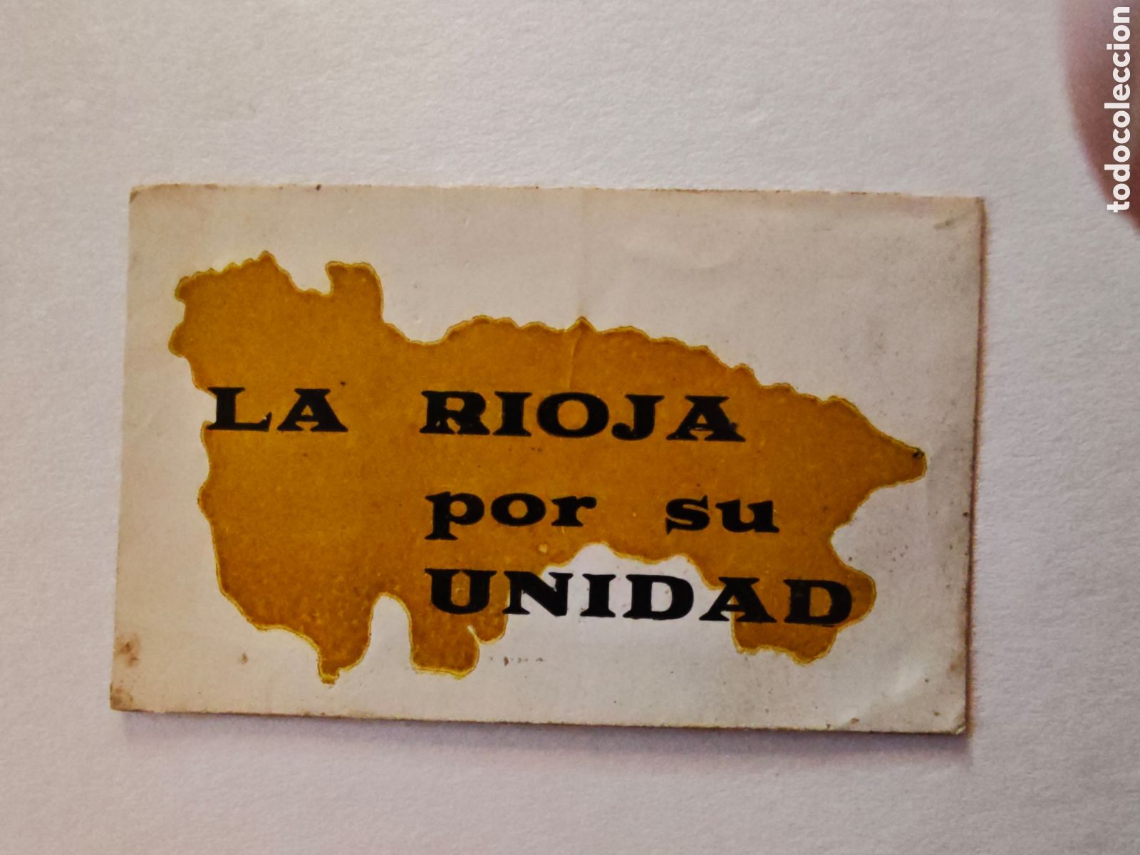 Pegatinas de colecci&oacute;n: PEGATINA - la rioja por su unidad - tdk296p