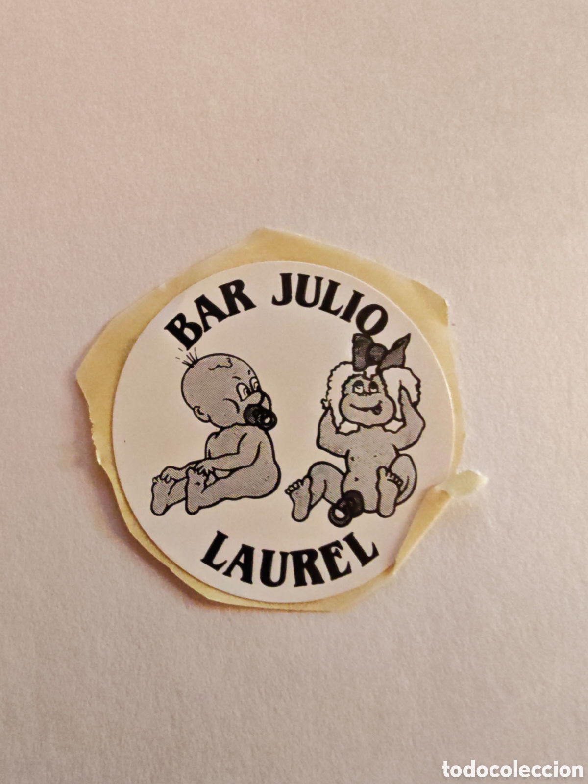 Pegatinas de colecci&oacute;n: pegatina bar julio - laurel - logro&ntilde;o - tdk296p