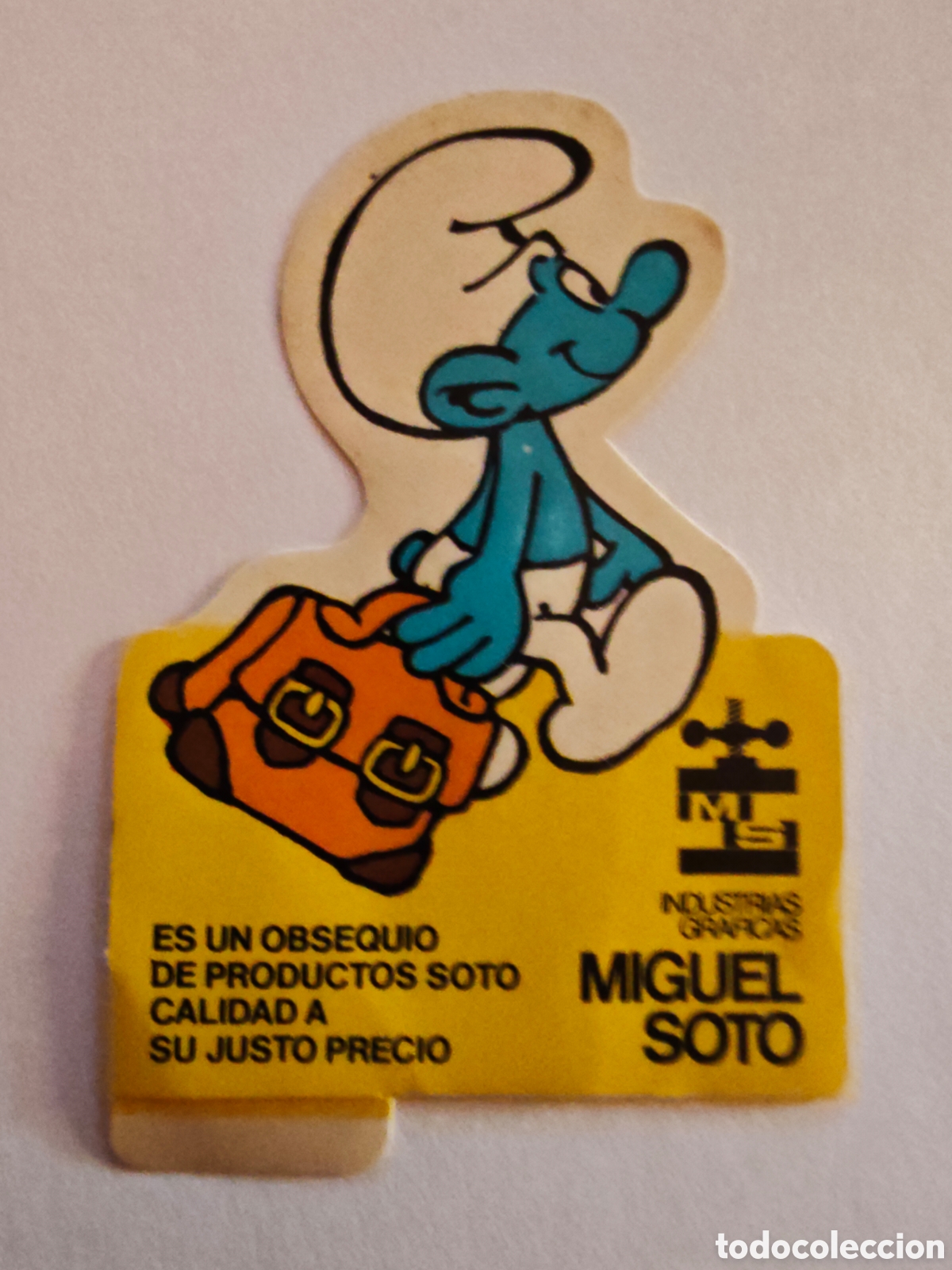 Pegatinas de colecci&oacute;n: pegatina pitufo - graficas miguel soto - tdk296p