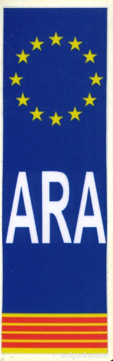 Pegatinas de colecci&oacute;n: PEGATINA - ADHESIVO - BANDERA - ESCUDO HERALDICO - ARAGON - MATRICULA