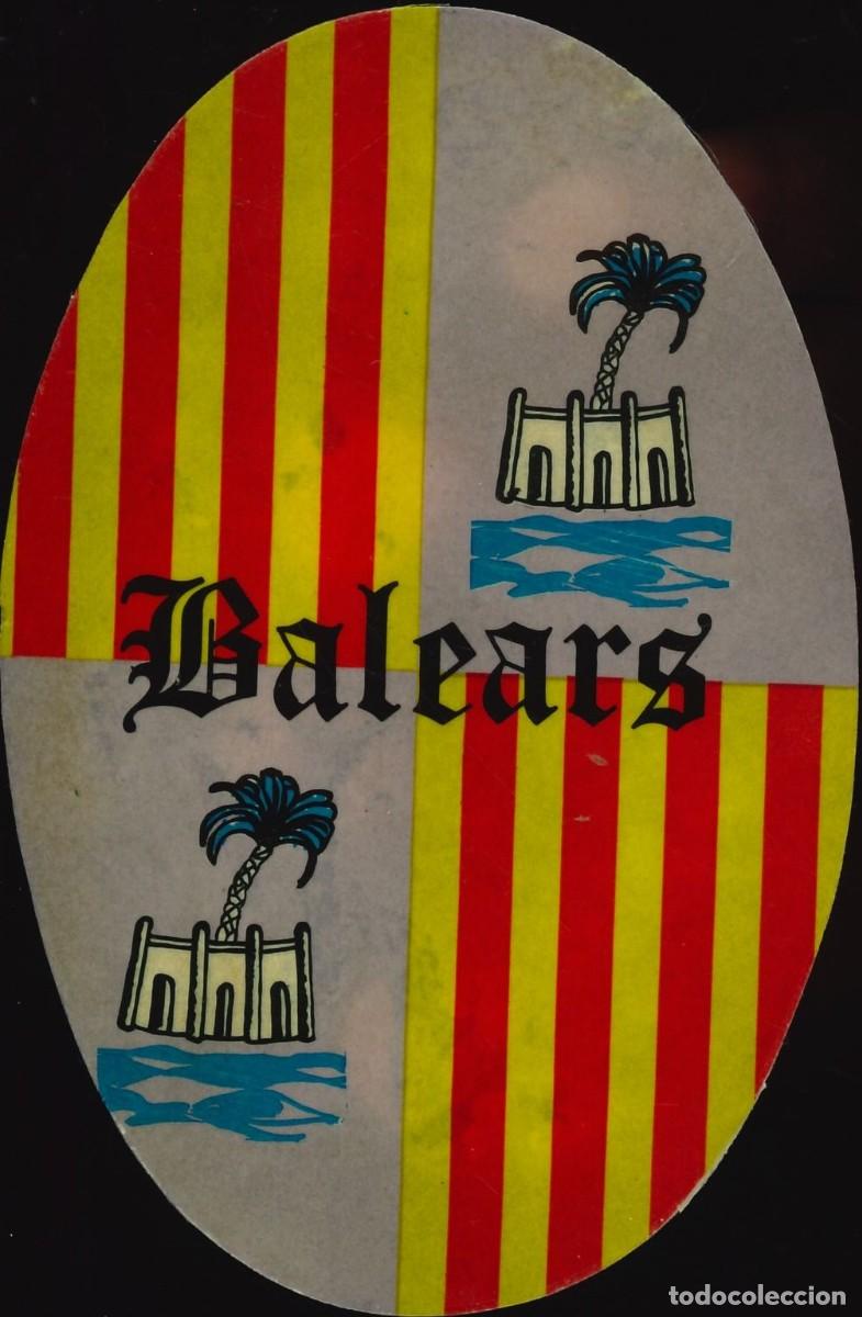 Pegatinas de colecci&oacute;n: PEGATINA - ADHESIVO - BANDERA - ESCUDO HERALDICO - ISLAS BALEARES