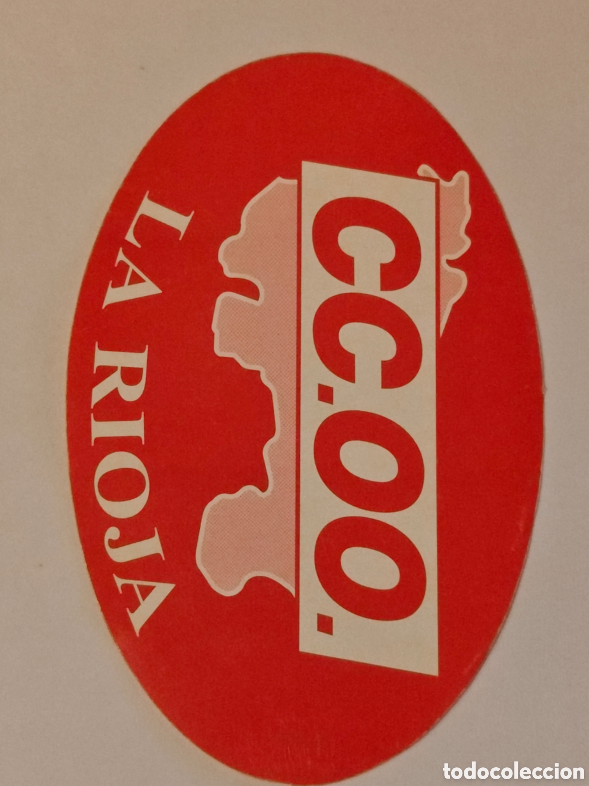 Pegatinas de colecci&oacute;n: pegatina - ccoo - la rioja - tdk296p