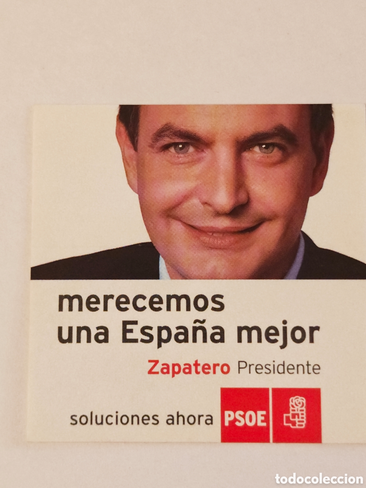 Pegatinas de colecci&oacute;n: pegatina - partido socialista obrero espa&ntilde;ol - zapatero - tdk296p