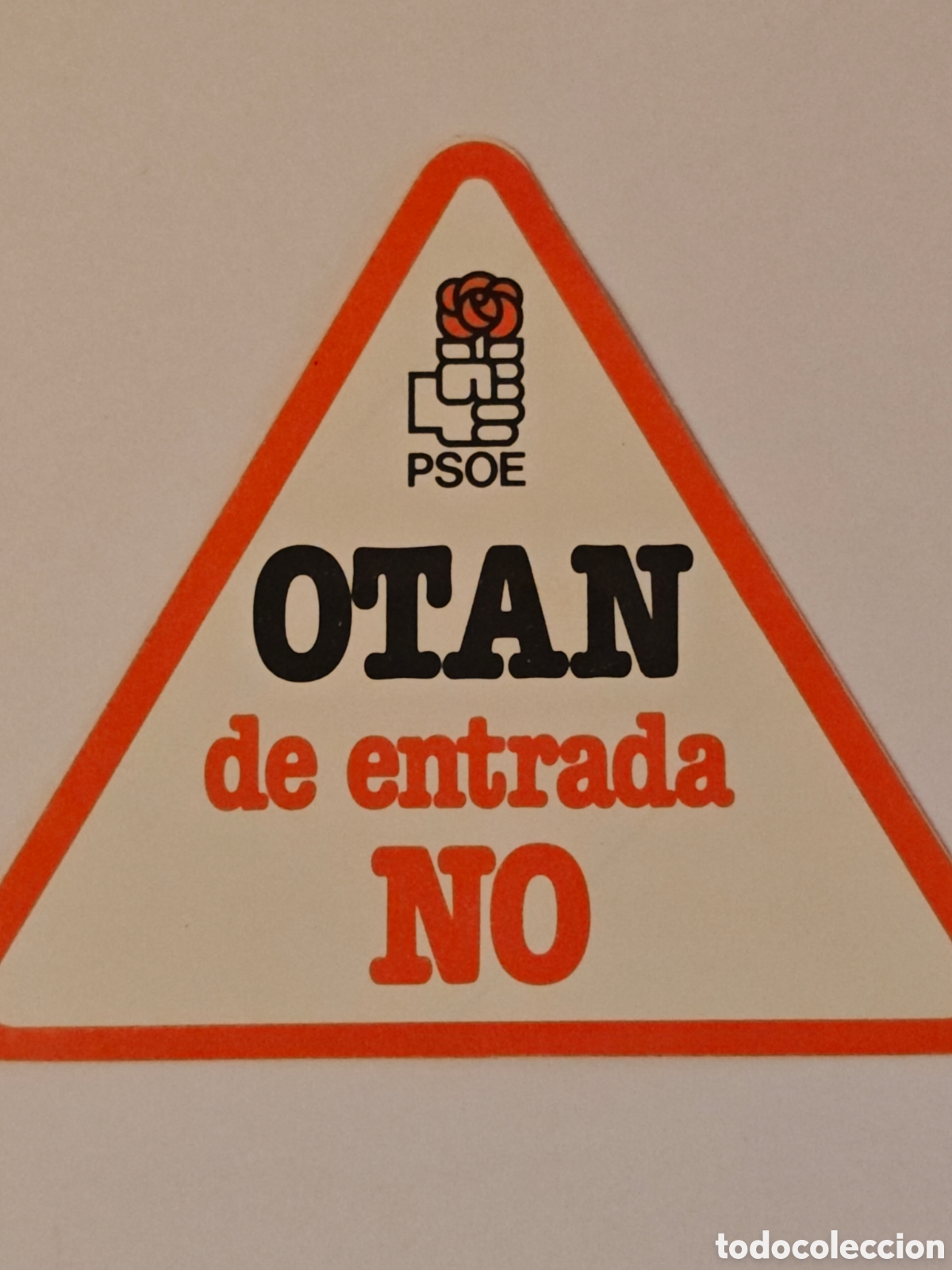 Pegatinas de colecci&oacute;n: pegatina - psoe - no otan - tdk296p