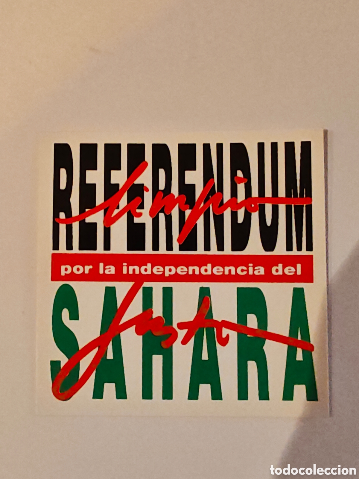 Pegatinas de colecci&oacute;n: pegatina - referendum sahara - tdk296p