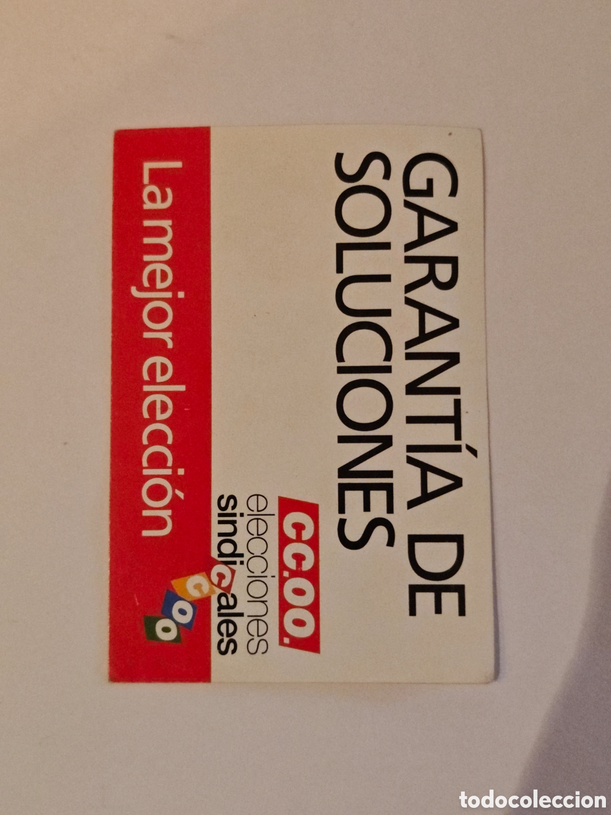 Pegatinas de colecci&oacute;n: pegatina - sindicato ccoo- tdk296p