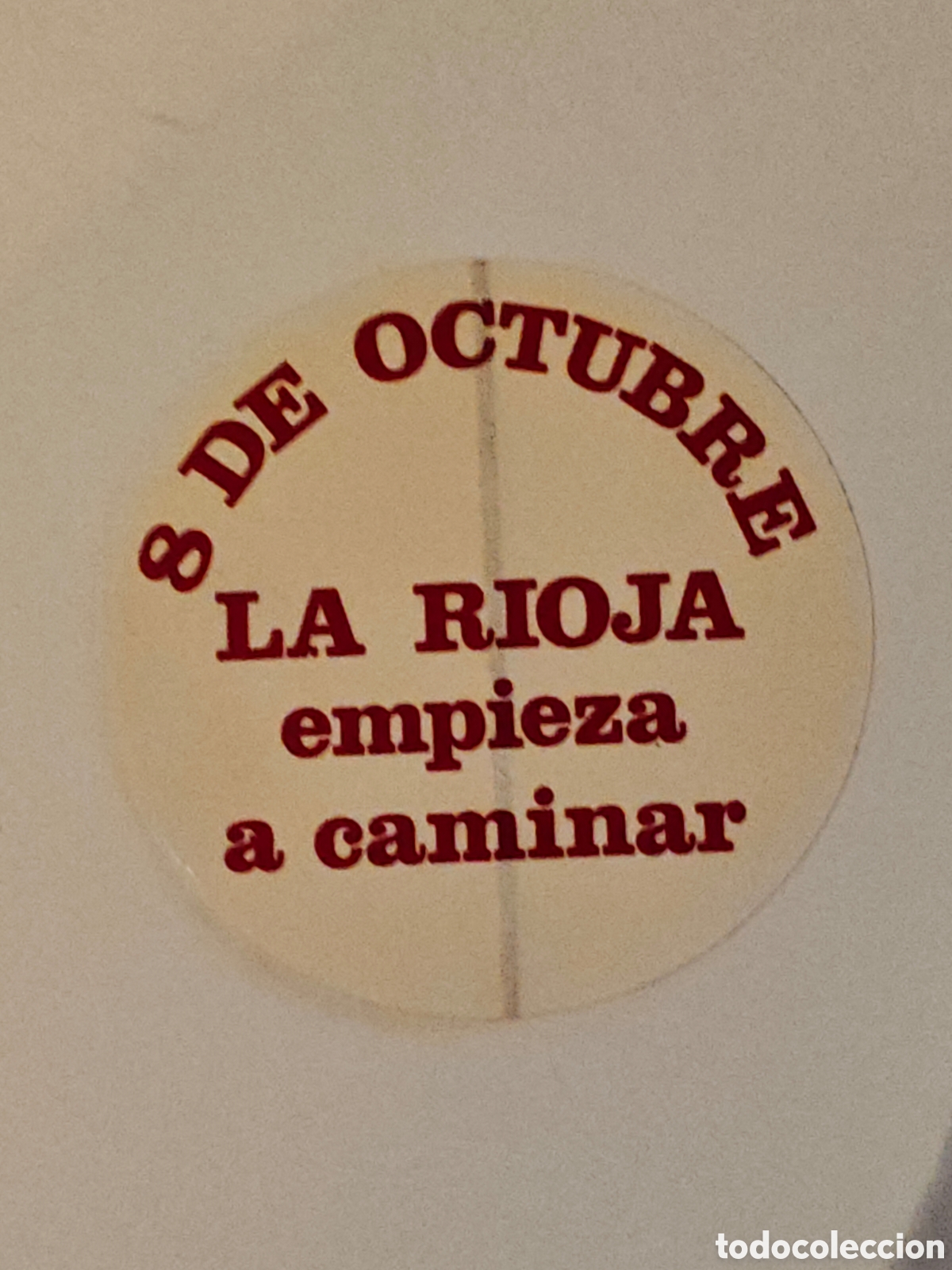 Pegatinas de colecci&oacute;n: pegatina - dia de la rioja - 8 octubre - tdk296p