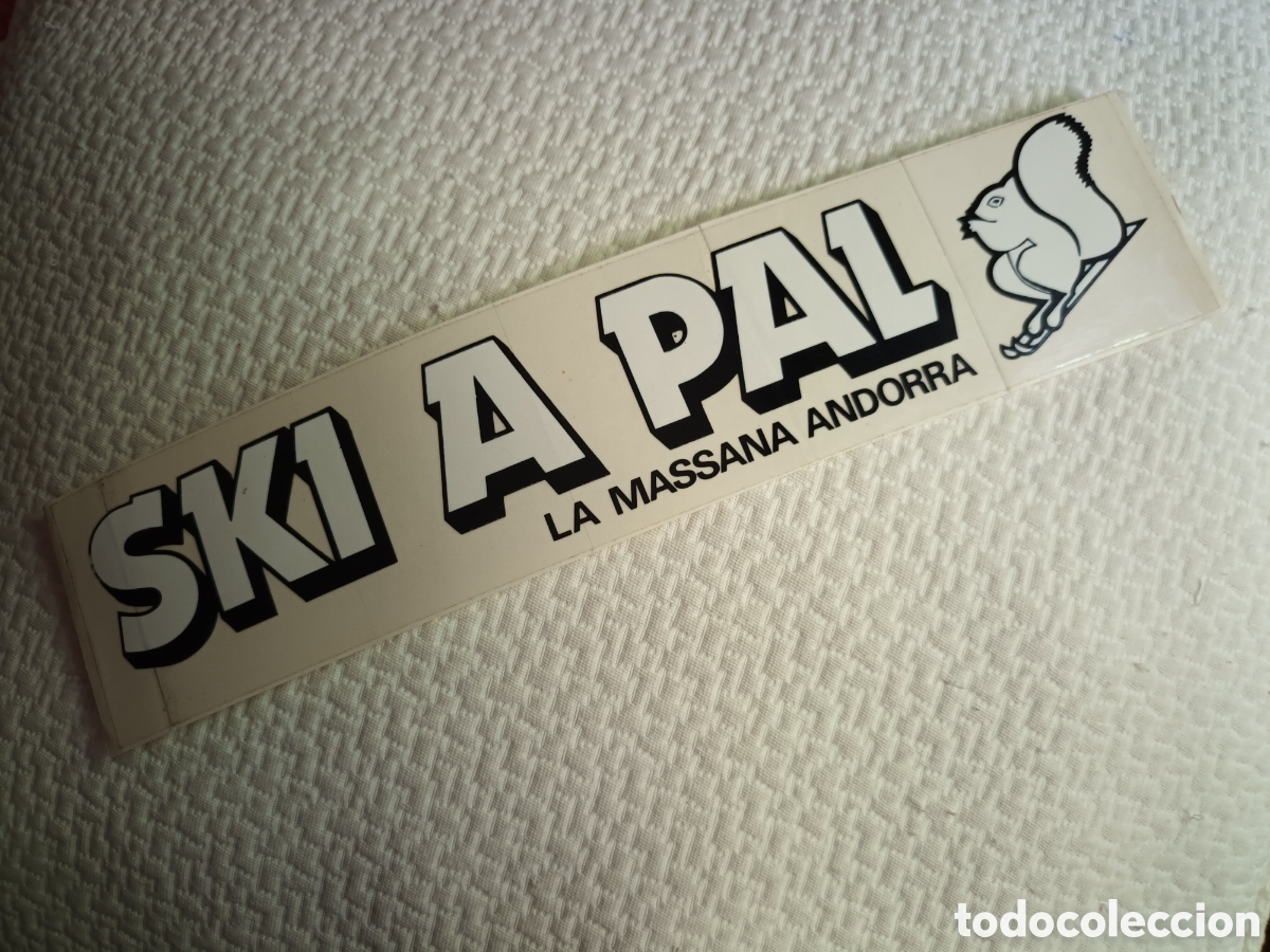 Pegatinas de colecci&oacute;n: PEGATINA SKI A PAL. LA MASSANA. ANDORRA