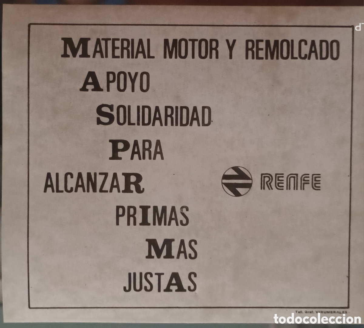 Pegatinas de colecci&oacute;n: PEGATINA SINDICALISTA DE RENFE