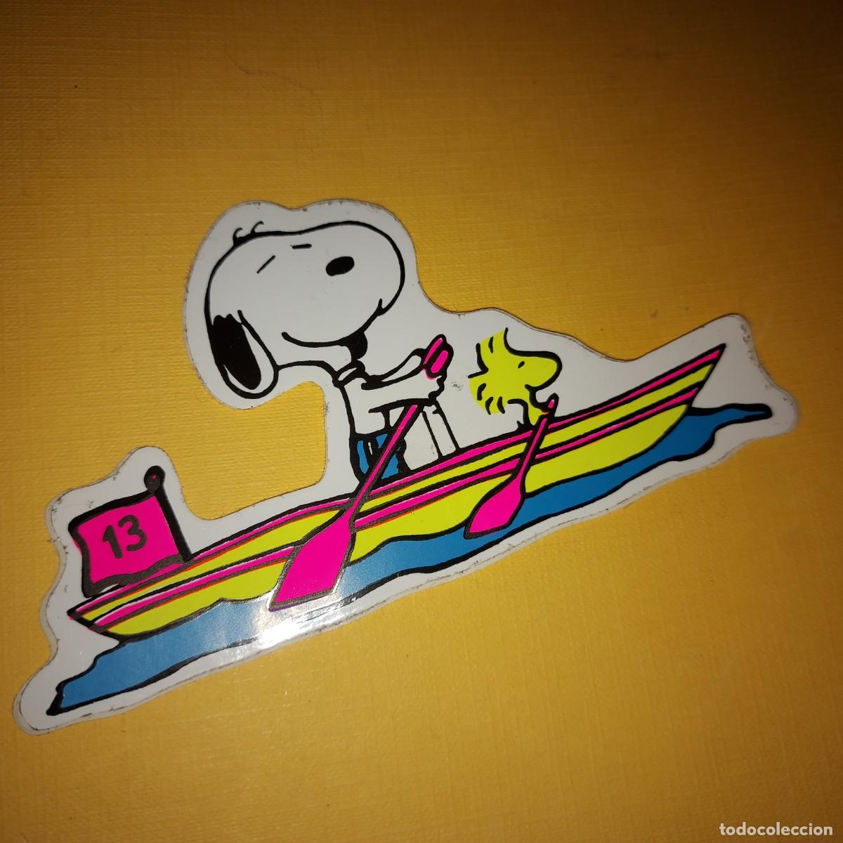 Pegatinas de colecci&oacute;n: SNOOPY, ANTIGUA PEGATINA, EN BARCA