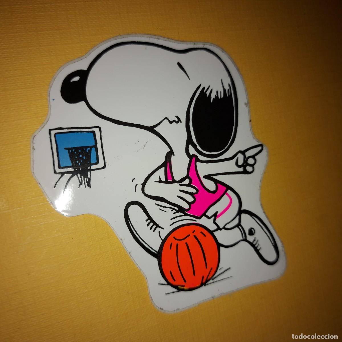 Pegatinas de colecci&oacute;n: SNOOPY, ANTIGUA PEGATINA, BALONCESTO
