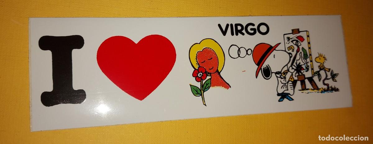 Pegatinas de colecci&oacute;n: Antigua Pegatina Snoopy zodiaco Virgo