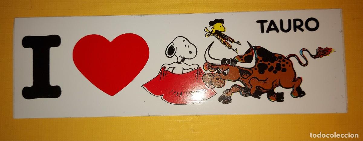 Pegatinas de colecci&oacute;n: Antigua Pegatina Snoopy zodiaco TAURO