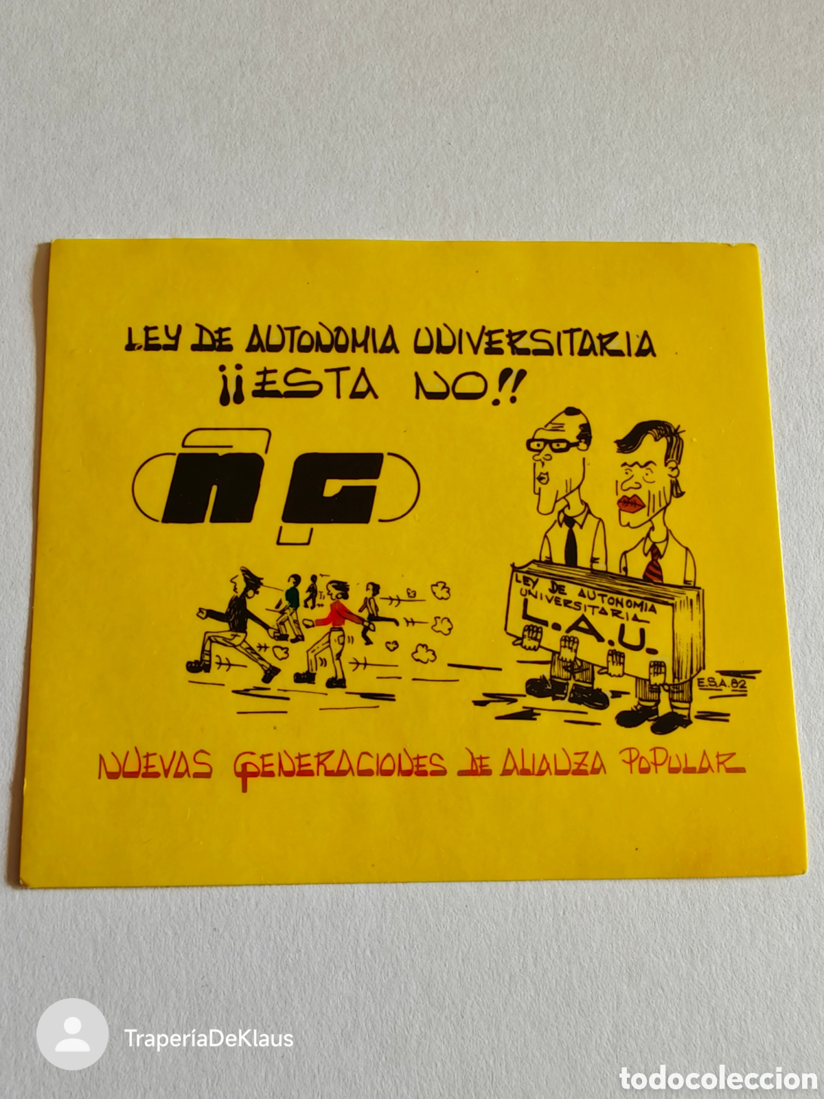 Pegatinas de colecci&oacute;n: Antigua pegatina nuevas generaciones de alianza popular - tdk296p