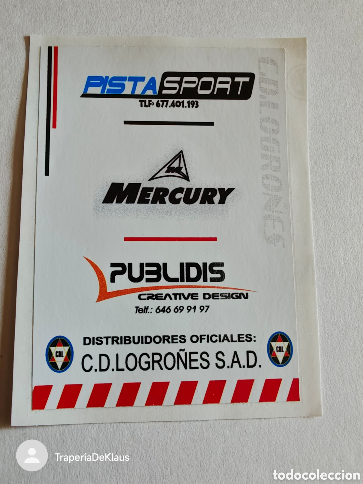 Collection stickers: pegatina la rioja - mercury - logro&ntilde;es - tdk296p