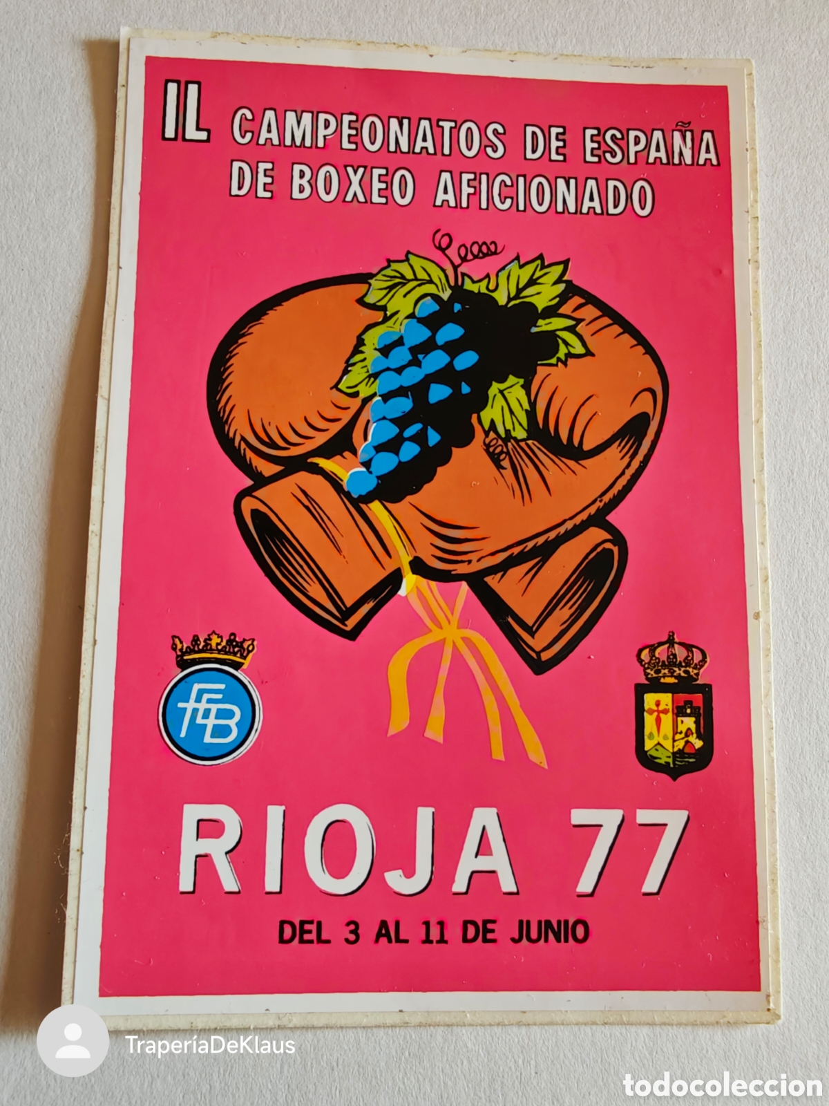 Collection stickers: pegatina la rioja boxeo aficionado - tdk296p