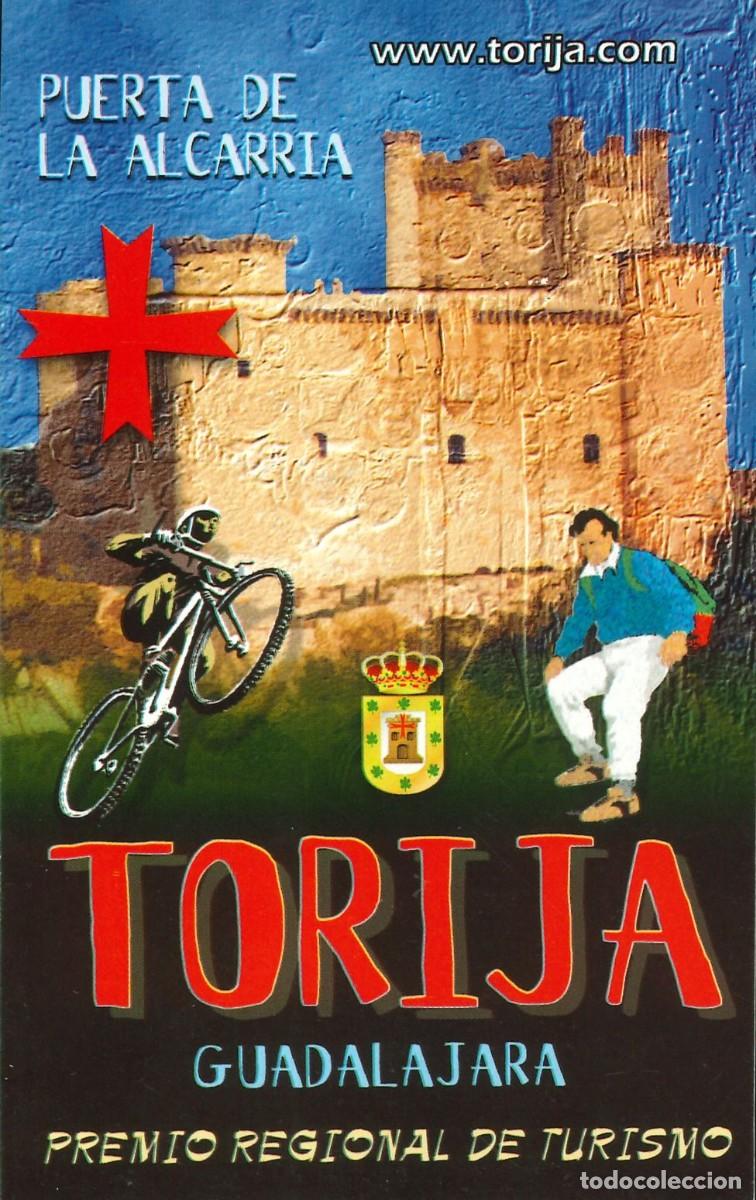 Pegatinas de colecci&oacute;n: PEGATINA - ADHESIVO - BANDERA - ESCUDO HERALDICO - CASTILLA LA MANCHA - TORIJA (GUADALAJARA)
