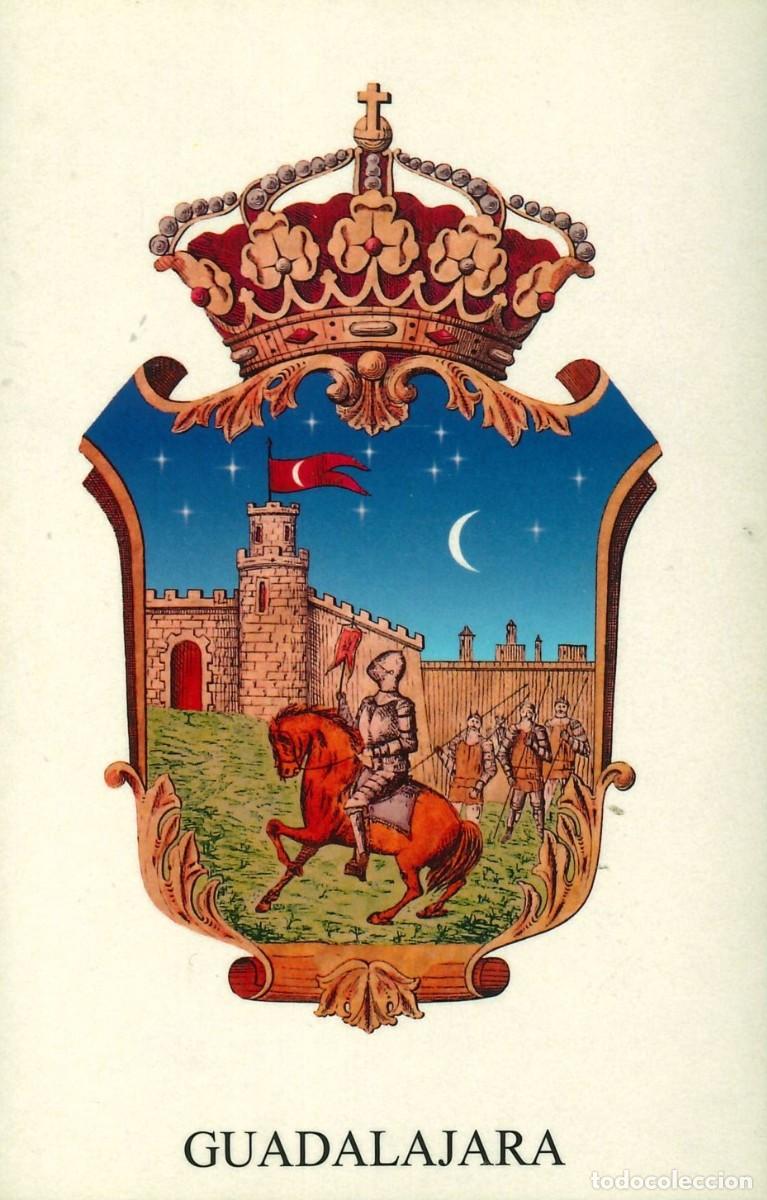 Pegatinas de colecci&oacute;n: PEGATINA - ADHESIVO - BANDERA - ESCUDO HERALDICO - CASTILLA LA MANCHA - GUADALAJARA