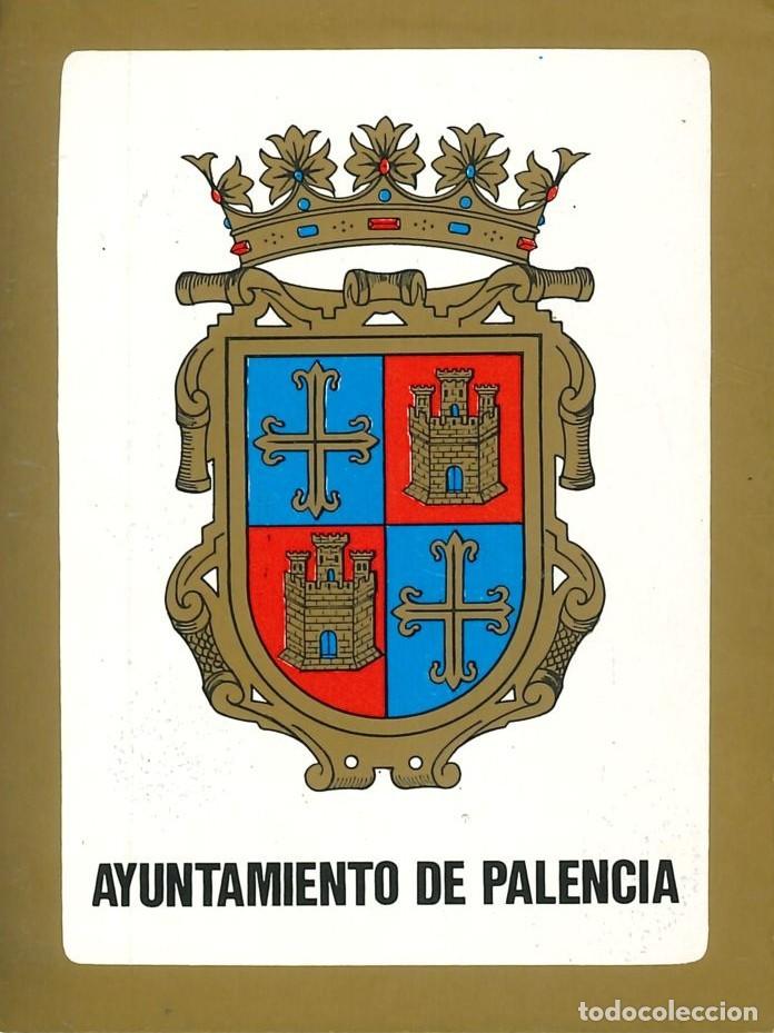 Pegatinas de colecci&oacute;n: PEGATINA - ADHESIVO - BANDERA - ESCUDO HERALDICO - CASTILLA Y LEON - PALENCIA