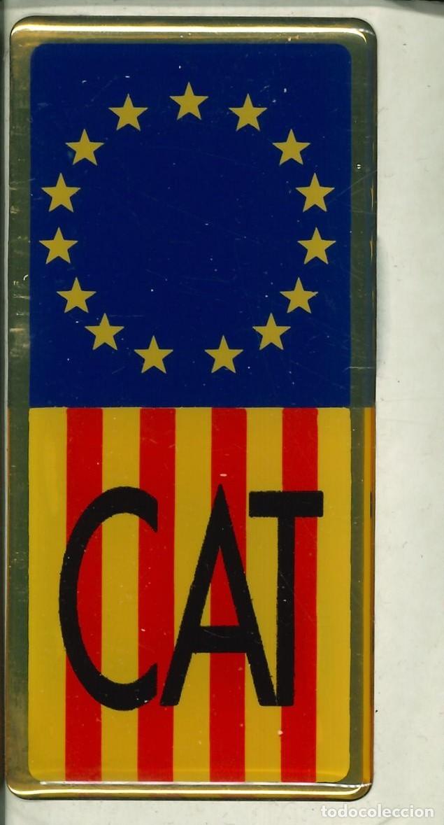 Pegatinas de colecci&oacute;n: PEGATINA - ADHESIVO - BANDERA - ESCUDO HERALDICO - CATALU&Ntilde;A - ESCUDO EN RELIEVE (4'5 x 9 CMS)