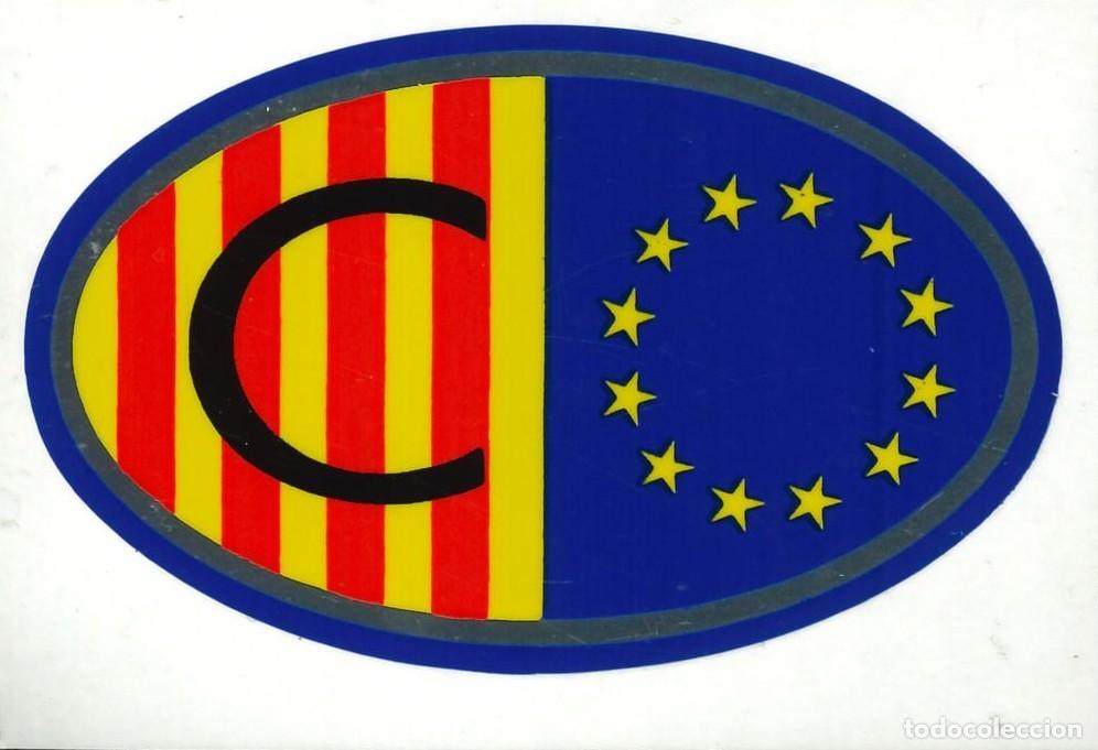 Pegatinas de colecci&oacute;n: PEGATINA - ADHESIVO - BANDERA - ESCUDO HERALDICO - CATALU&Ntilde;A - ESCUDO EN RELIEVE (8'5 x 6 CMS)