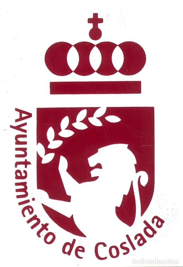 Pegatinas de colecci&oacute;n: PEGATINA - ADHESIVO - BANDERA - ESCUDO HERALDICO - COMUNIDAD MADRID - COSLADA