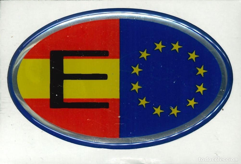 Pegatinas de colecci&oacute;n: PEGATINA - ADHESIVO - BANDERA - ESCUDO HERALDICO - ESPA&Ntilde;A - EN RELIEVE (8 x 5 CMS.)