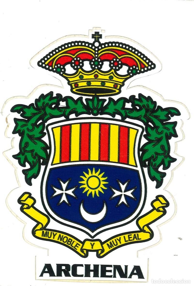 Pegatinas de colecci&oacute;n: PEGATINA - ADHESIVO - BANDERA - ESCUDO HERALDICO - ARCHENA (MURCIA)