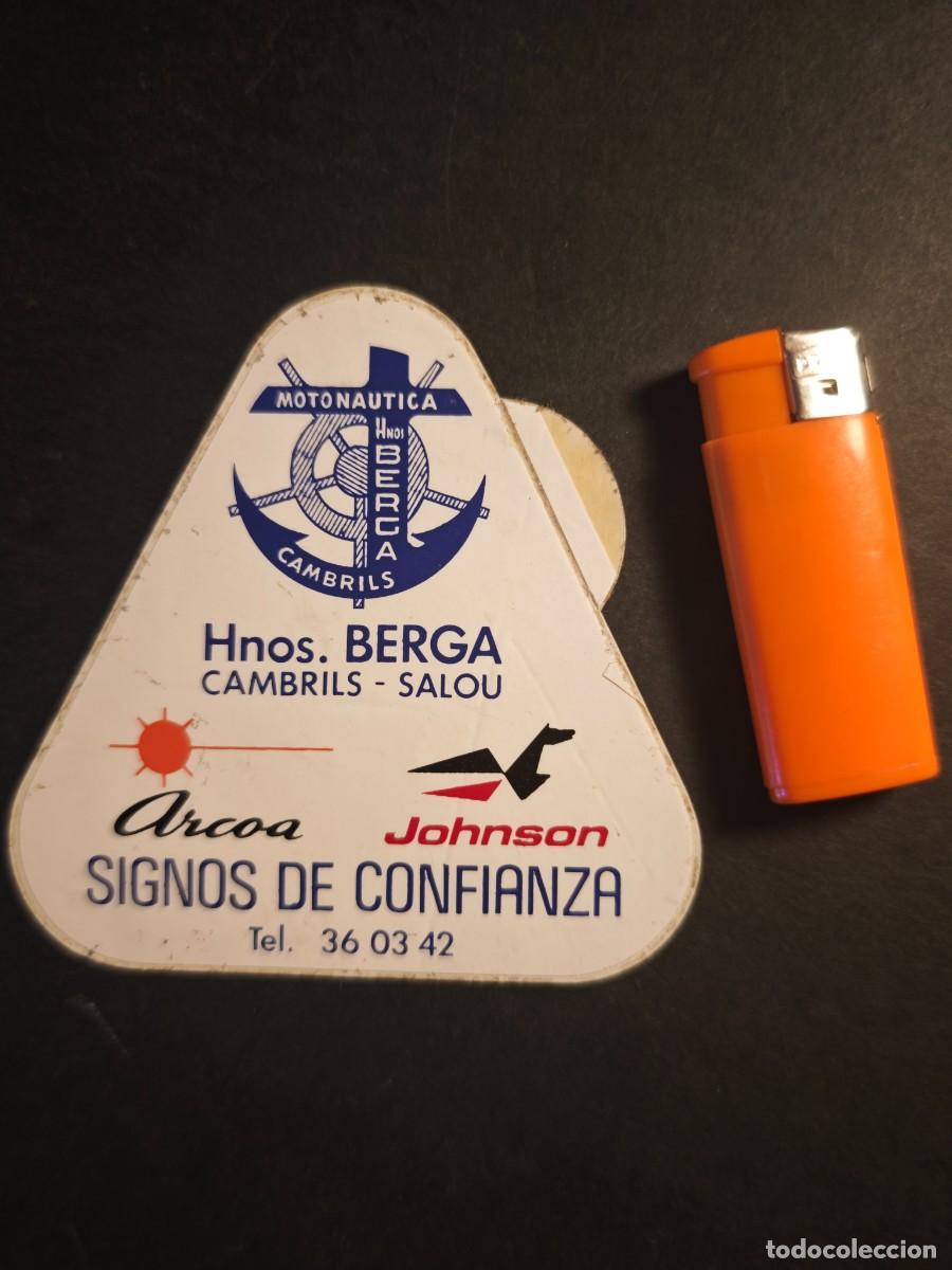 Pegatinas de colecci&oacute;n: MOTONAUTICA HNOS. BERGA - CAMBRILS SALOU