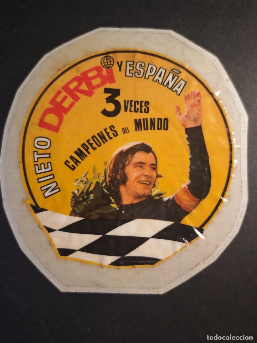 Pegatinas de colecci&oacute;n: DERBI - ANGEL NIETO CAMPEON DEL MUNDO