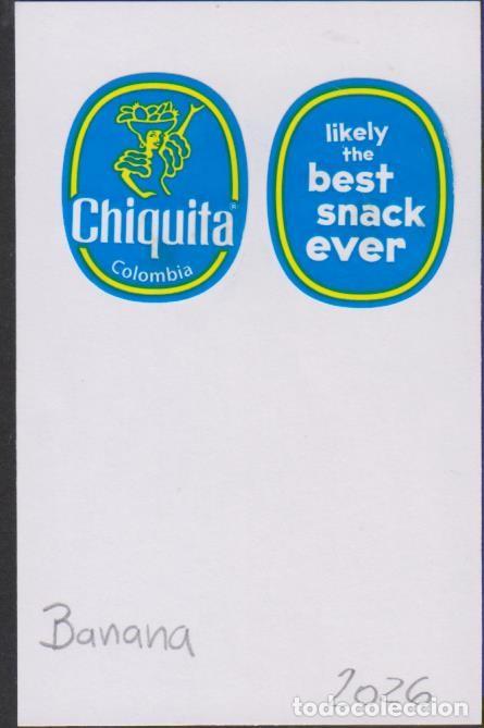 Pegatinas de colecci&oacute;n: pegatina fruta BANANA CHIQUITA adhesivo adhesiu enganxina fruit etiqueta SOY.YO