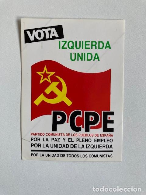 Pegatinas de colecci&oacute;n: PEGATINA VOTA IZQUIERDA UNIDA PCPE