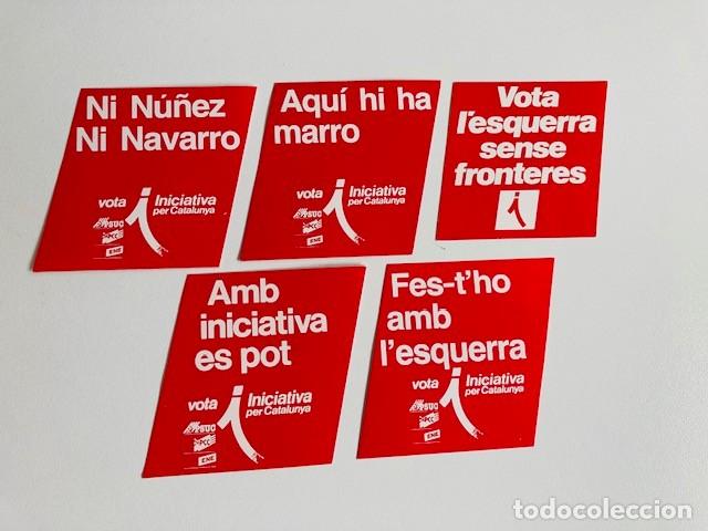 Pegatinas de colecci&oacute;n: 5 PEGATINAS INICIATIVA PER CATALUNYA