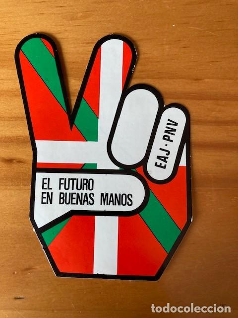 Pegatinas de colecci&oacute;n: PEGATINA EL FUTURO EN BUENAS MANOS - EAJ - PNV