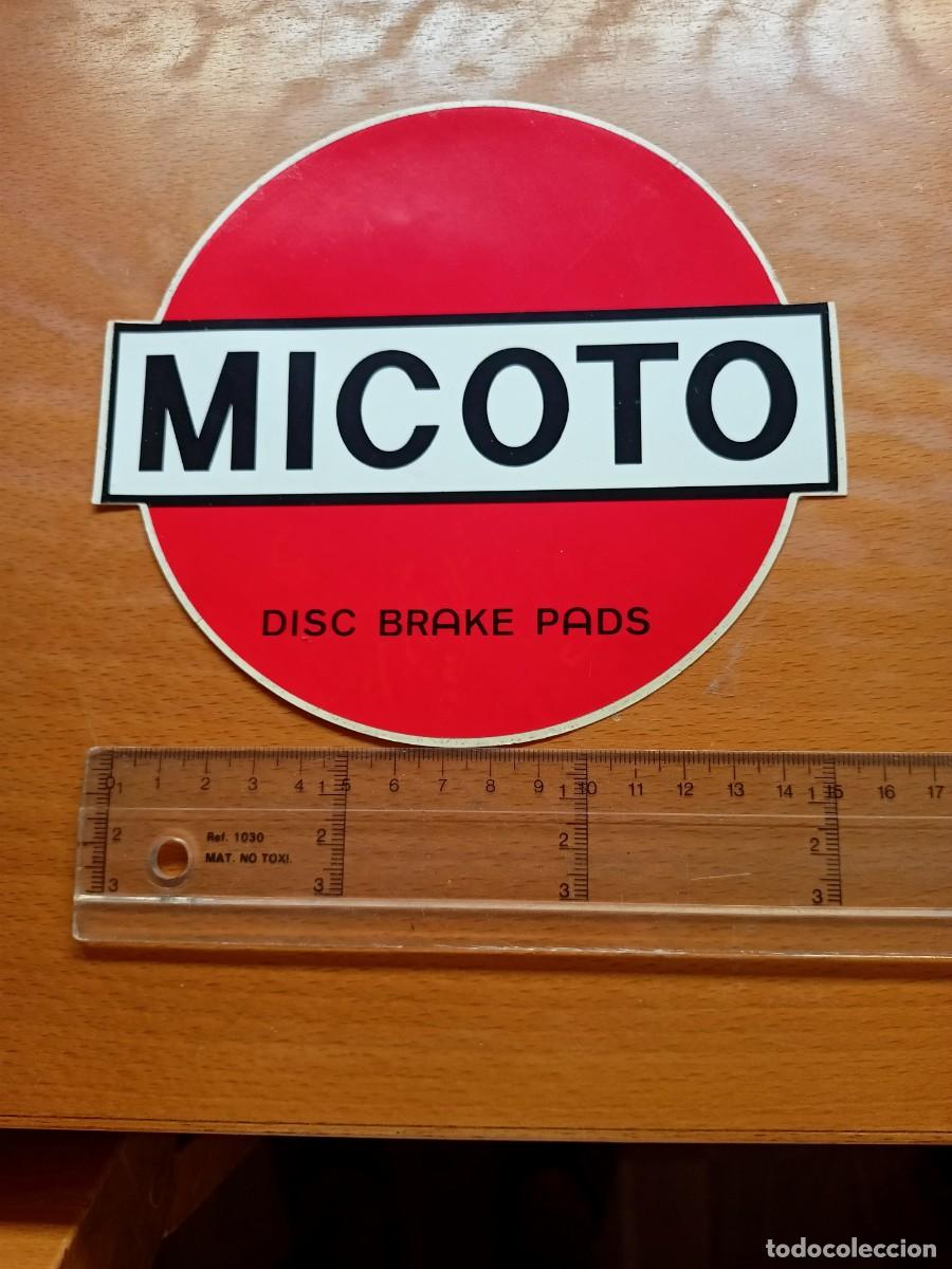 Pegatinas de colecci&oacute;n: ADHESIVO / PEGATINA MICOTO DISC BRAKE PADS